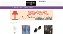 Desktop Screenshot of lumiere-et-deco.com
