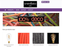 Tablet Screenshot of lumiere-et-deco.com